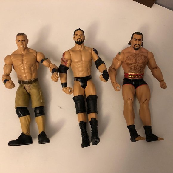 Bundle Of 3 WWE ELITE Action Figures - John Cena, Rusev & Wade Barrett - Picture 1 of 2